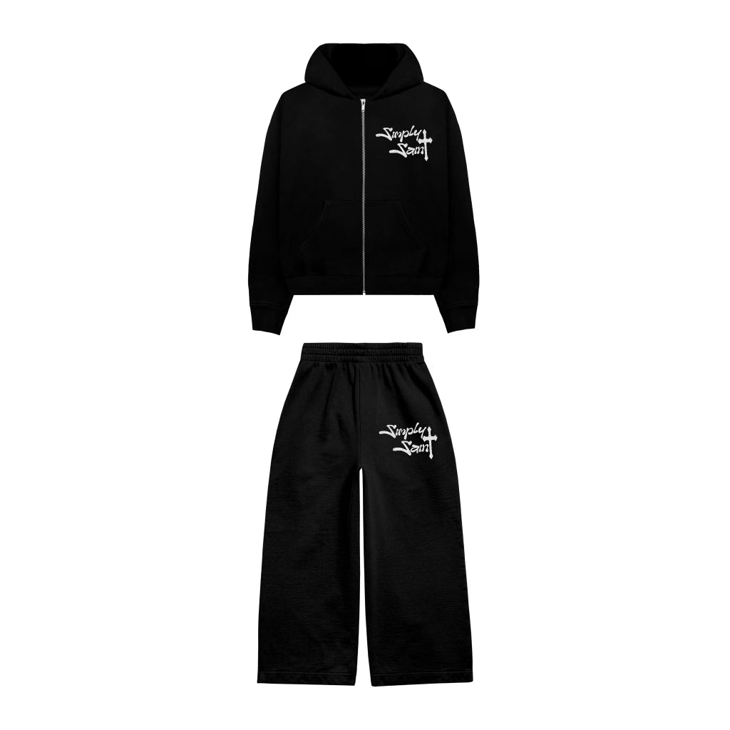 Black sweatsuit