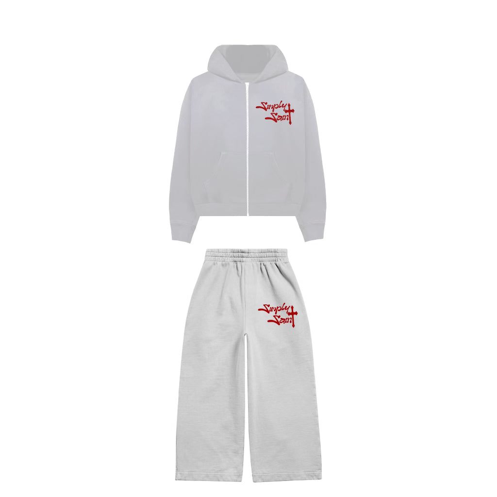 Grey sweatsuit